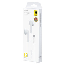 Заредете изображение във визуализатора на галерията – WK Design wired USB Type C earphones white (YA01 TypeC white) - TopMag
