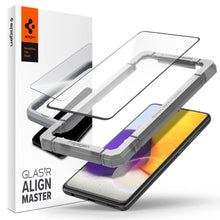Заредете изображение във визуализатора на галерията – TEMPERED GLASS SPIGEN ALM GLASS FC GALAXY A52 / A52 5G / A52S BLACK - TopMag
