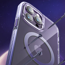 Заредете изображение във визуализатора на галерията – Kingxbar PQY Ice Crystal Series magnetic case for iPhone 14 Pro MagSafe silver
