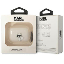 Заредете изображение във визуализатора на галерията – Karl Lagerfeld KLAPHNCHTCT Airpods Pro cover transparent Ikonik Choupette
