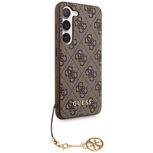 Заредете изображение във визуализатора на галерията – Guess GUHCS23MGF4GBR S23+ S916 brown/brown hardcase 4G Charms Collection
