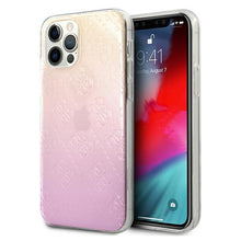 Заредете изображение във визуализатора на галерията – Guess GUHCP12M3D4GGPG iPhone 12/12 Pro 6,1" różowy pink 3D Raised 4G Gradient - TopMag
