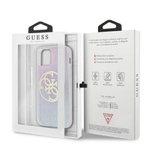 Заредете изображение във визуализатора на галерията – Guess GUHCP12SPCUGLBPG iPhone 12 mini 5,4" niebieski/blue hard case Glitter Gradient 4G Circle Logo - TopMag
