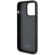 Заредете изображение във визуализатора на галерията – BMW Leather Diamond Pattern case for iPhone 15 Pro Max - black
