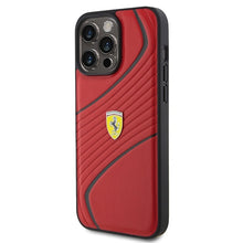 Заредете изображение във визуализатора на галерията – Original FERRARI hardcase Twist Metal Logo FEHCP15XPTWR do Iphone 15 Pro Max Red
