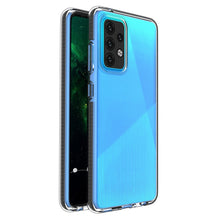 Заредете изображение във визуализатора на галерията – Spring Case Cover Gel Cover with Color Frame for Samsung Galaxy A52s 5G / A52 5G / A52 4G Black - TopMag
