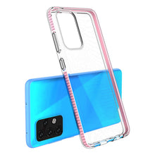 Заредете изображение във визуализатора на галерията – Spring Case Cover Gel Cover with Color Frame for Samsung Galaxy A52s 5G / A52 5G / A52 4G Black - TopMag

