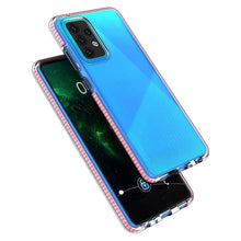 Заредете изображение във визуализатора на галерията – Spring Case Cover Gel Cover with Color Frame for Samsung Galaxy A52s 5G / A52 5G / A52 4G Black - TopMag
