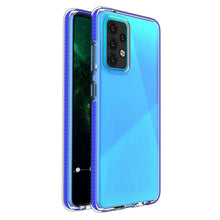Заредете изображение във визуализатора на галерията – Spring Case Cover Gel Cover With Color Frame For Samsung Galaxy A52s 5G / A52 5G / A52 4G Dark Blue - TopMag
