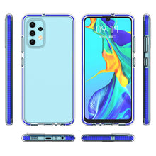 Заредете изображение във визуализатора на галерията – Spring Case clear TPU gel protective cover with colorful frame for Samsung Galaxy A32 4G light pink - TopMag
