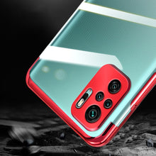 Заредете изображение във визуализатора на галерията – Clear Color Case Gel TPU Electroplating frame Cover for Xiaomi Redmi Note 10 / Redmi Note 10S blue - TopMag
