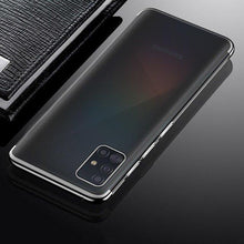 Заредете изображение във визуализатора на галерията – Clear Color Case Gel TPU Electroplating frame Cover for Samsung Galaxy A72 4G black - TopMag
