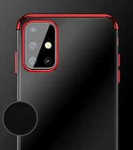 Заредете изображение във визуализатора на галерията – Clear Color Case Gel TPU Electroplating frame Cover for Samsung Galaxy A72 4G red - TopMag
