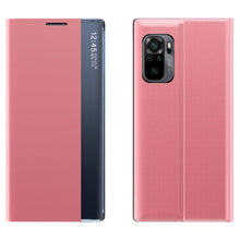 Заредете изображение във визуализатора на галерията – Sleep Case Bookcase Type Case with Smart Window for Xiaomi Redmi Note 10 / Redmi Note 10S pink - TopMag
