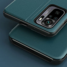 Заредете изображение във визуализатора на галерията – Eco Leather View Case elegant bookcase type case with kickstand for Xiaomi Redmi Note 10 / Redmi Note 10S red - TopMag

