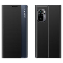 Заредете изображение във визуализатора на галерията – Sleep Case Bookcase Type Case with Smart Window for Xiaomi Redmi Note 10 Pro black - TopMag
