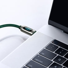 Заредете изображение във визуализатора на галерията – Baseus USB Type C - USB Type C cable 100 W (20 V / 5 A) 1 m Power Delivery with display screen power meter black (CATSK-B01) - TopMag
