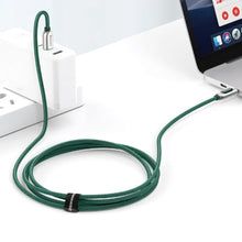 Заредете изображение във визуализатора на галерията – Baseus USB Type C - USB Type C cable 100 W (20 V / 5 A) 1 m Power Delivery with display screen power meter green (CATSK-B06) - TopMag
