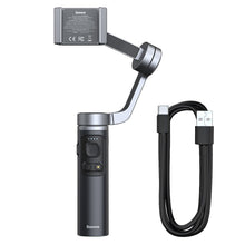 Заредете изображение във визуализатора на галерията – Baseus 3-Axis Smartphone Handheld Gimbal Stabilizer for photos and video recording iOS Android compatible Live Vlog YouTube TikTok streaming gray (SUYT-D0G) - TopMag
