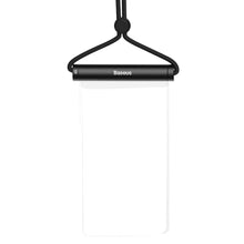 Заредете изображение във визуализатора на галерията – Baseus transparent waterproof phone case bag for swimming pool beach black (ACFSD-E01) - TopMag
