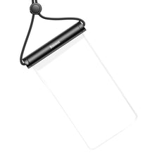 Заредете изображение във визуализатора на галерията – Baseus transparent waterproof phone case bag for swimming pool beach black (ACFSD-E01) - TopMag
