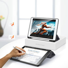 Заредете изображение във визуализатора на галерията – DUX DUCIS Domo Tablet Cover with Multi-angle Stand and Smart Sleep Function for iPad 10.2 2021 / iPad 10.2'' 2020 / iPad 10.2'' 2019 black - TopMag
