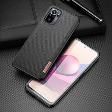 Заредете изображение във визуализатора на галерията – Dux Ducis Fino case covered with nylon material for Xiaomi Redmi Note 10 / Redmi Note 10S black - TopMag
