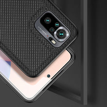 Заредете изображение във визуализатора на галерията – Dux Ducis Fino case covered with nylon material for Xiaomi Redmi Note 10 / Redmi Note 10S black - TopMag
