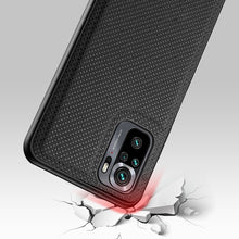 Заредете изображение във визуализатора на галерията – Dux Ducis Fino case covered with nylon material for Xiaomi Redmi Note 10 / Redmi Note 10S black - TopMag
