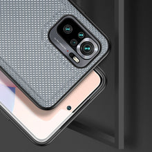 Заредете изображение във визуализатора на галерията – Dux Ducis Fino case covered with nylon material for Xiaomi Redmi Note 10 / Redmi Note 10S gray - TopMag
