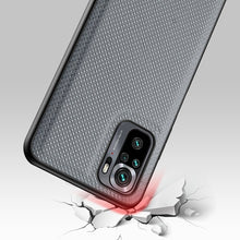 Заредете изображение във визуализатора на галерията – Dux Ducis Fino case covered with nylon material for Xiaomi Redmi Note 10 / Redmi Note 10S gray - TopMag
