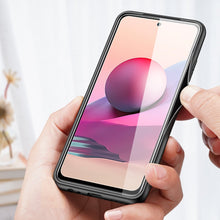 Заредете изображение във визуализатора на галерията – Dux Ducis Fino case covered with nylon material for Xiaomi Redmi Note 10 / Redmi Note 10S gray - TopMag
