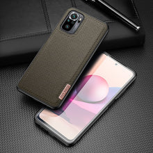 Заредете изображение във визуализатора на галерията – Dux Ducis Fino case covered with nylon material for Xiaomi Redmi Note 10 / Redmi Note 10S green - TopMag
