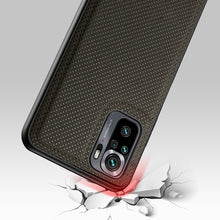 Заредете изображение във визуализатора на галерията – Dux Ducis Fino case covered with nylon material for Xiaomi Redmi Note 10 / Redmi Note 10S green - TopMag
