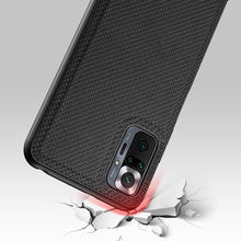 Заредете изображение във визуализатора на галерията – Dux Ducis Fino case covered with nylon material for Xiaomi Redmi Note 10 Pro black - TopMag
