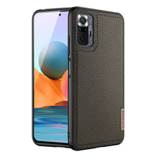 Заредете изображение във визуализатора на галерията – Dux Ducis Fino case covered with nylon material for Xiaomi Redmi Note 10 Pro green - TopMag
