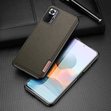 Заредете изображение във визуализатора на галерията – Dux Ducis Fino case covered with nylon material for Xiaomi Redmi Note 10 Pro green - TopMag
