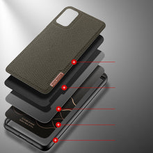 Заредете изображение във визуализатора на галерията – Dux Ducis Fino case covered with nylon material for Xiaomi Redmi Note 10 Pro green - TopMag
