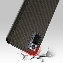 Заредете изображение във визуализатора на галерията – Dux Ducis Fino case covered with nylon material for Xiaomi Redmi Note 10 Pro green - TopMag
