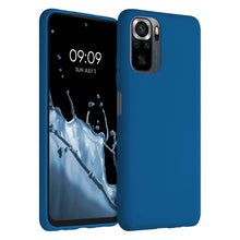 Заредете изображение във визуализатора на галерията – Silicone Case Soft Flexible Rubber Cover for Xiaomi Redmi Note 10 Pro dark blue - TopMag
