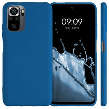Заредете изображение във визуализатора на галерията – Silicone Case Soft Flexible Rubber Cover for Xiaomi Redmi Note 10 Pro dark blue - TopMag
