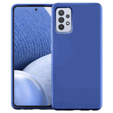 Заредете изображение във визуализатора на галерията – Silicone Case Soft Flexible Rubber Cover for Samsung Galaxy A32 4G dark blue - TopMag
