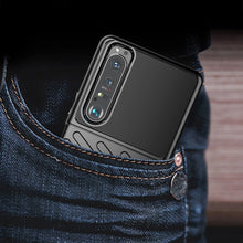 Заредете изображение във визуализатора на галерията – Thunder Case Flexible Tough Rugged Cover TPU Case for Sony Xperia 1 III black - TopMag
