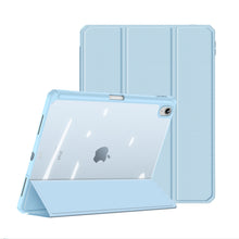 Заредете изображение във визуализатора на галерията – Dux Ducis Toby case for iPad 10.9'' 2022 (10 gen.) cover with space for Apple Pencil stylus smart cover stand blue
