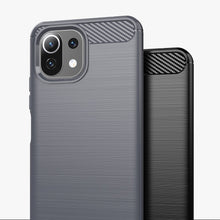Заредете изображение във визуализатора на галерията – Carbon Case Flexible Cover Sleeve for Xiaomi Mi 11 Lite 5G black - TopMag
