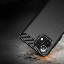 Заредете изображение във визуализатора на галерията – Carbon Case Flexible Cover Sleeve for Xiaomi Mi 11 Lite 5G black - TopMag

