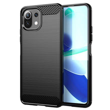 Заредете изображение във визуализатора на галерията – Carbon Case Flexible Cover Sleeve for Xiaomi Mi 11 Lite 5G black - TopMag
