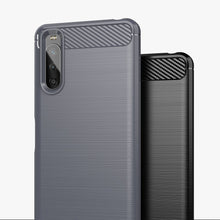 Заредете изображение във визуализатора на галерията – Carbon Case Flexible TPU cover for Sony Xperia 10 III black - TopMag
