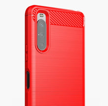 Заредете изображение във визуализатора на галерията – Carbon Case Flexible TPU cover for Sony Xperia 10 III black - TopMag
