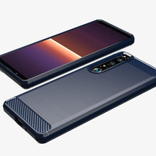 Заредете изображение във визуализатора на галерията – Carbon Case Flexible TPU cover for Sony Xperia 1 III black - TopMag
